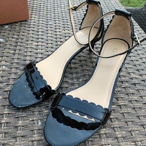 Talbots ankle strap heel sandals 👡 Black size 7